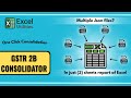 GSTR 2B Consolidator Tool | Generate GSTR 2B Report in One Click | Excel Utilities
