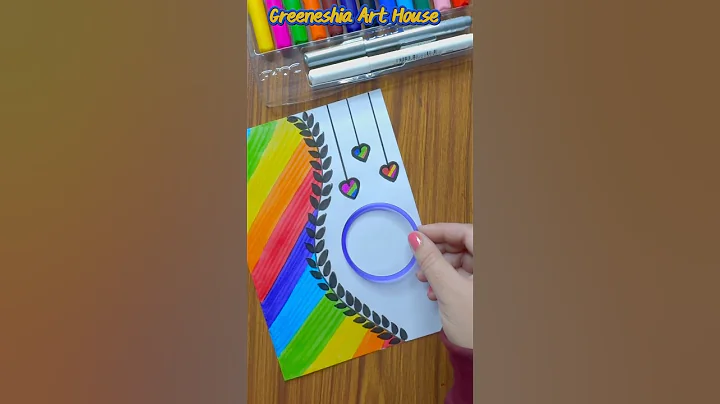 Cute New Year Card 💫| Happy New Year DIY Card #shorts #youtubeshorts #diy