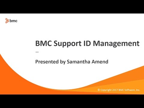 BMC Support ID Management