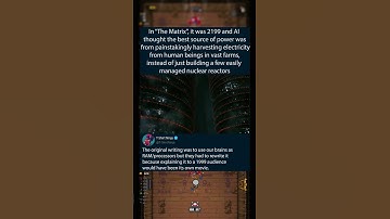 In “The Matrix”, it was 2199 and AI thought the best source of power was