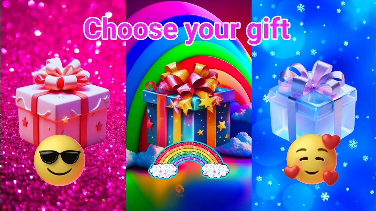 Choose Your Gift 2024 💓🌈💙 2 good and 1 bad gift box challenge 3giftbox