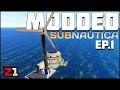 New Base Parts, Automation and MORE! Modded Subnautica Episode 1 | Z1 Gaming