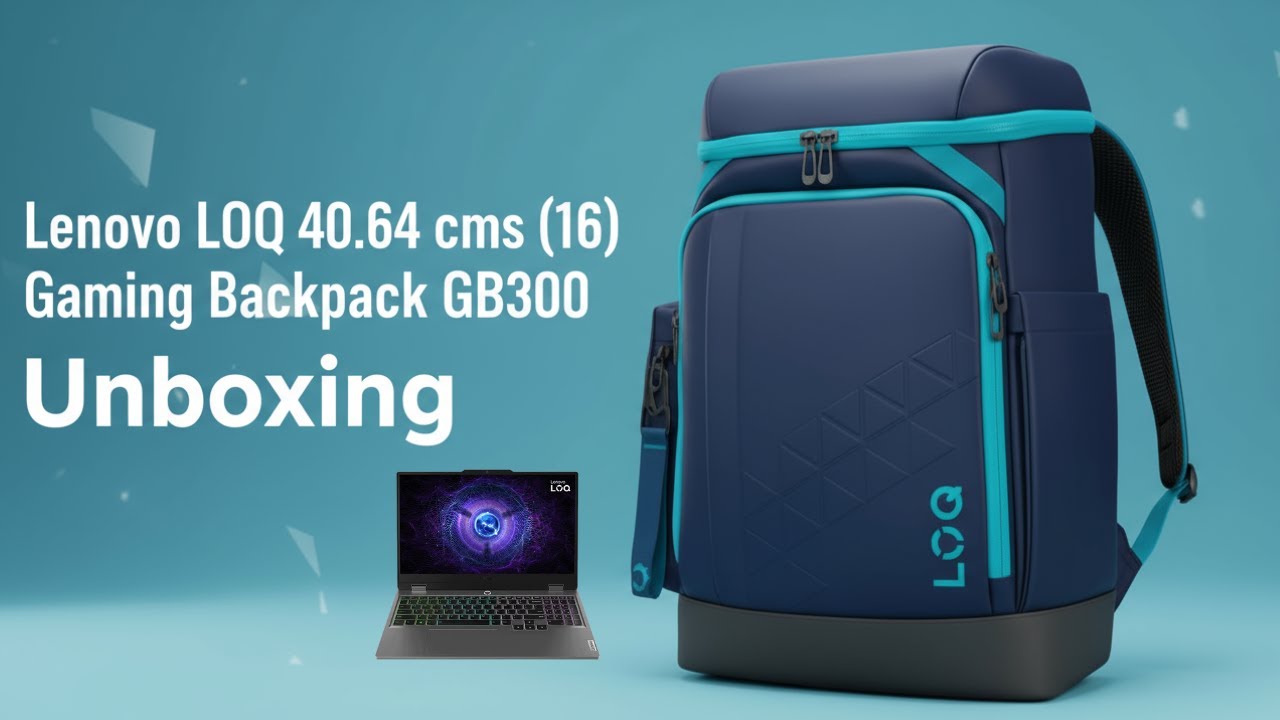 Unboxingof Lenovo LOQ Gaming Backpack GB300, Lenovo Bag Review, Loq ...