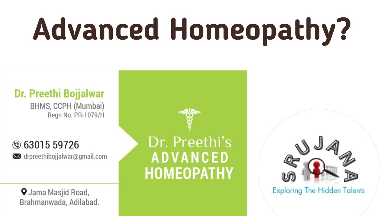 Discover the Power of Advanced Homeopathy Dr'Preethi's Advanced Homeopathy Clinic