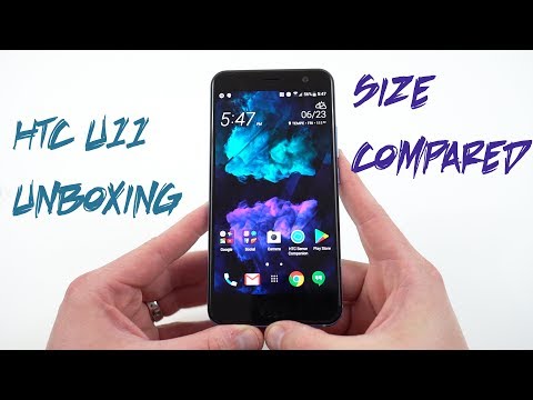 HTC U11 Amazing Silver Unboxing, Impressions, Size Comparison