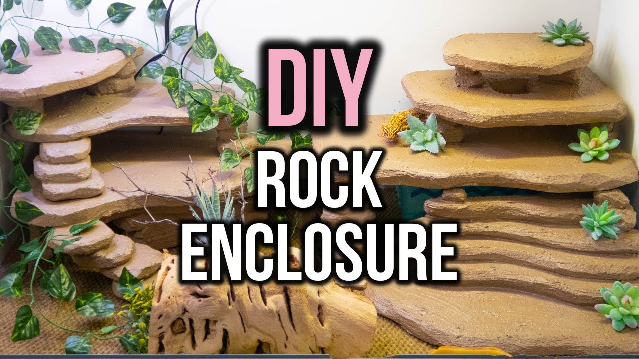 Building A Diy Leopard Gecko Rock Enclosure Gecko Terrarium Leopard Gecko Diy Leopard Gecko Tank [ 720 x 1280 Pixel ]