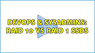 Celebrity DevOps & SysAdmins: RAID 10 vs RAID 1 SSDs (2 Solutions!!) Net Worth
