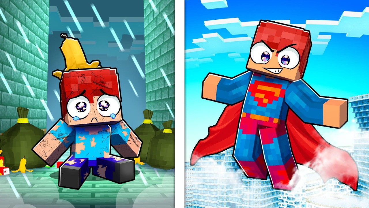 I Became Minecraft's STRONGEST HERO With NO Powers..