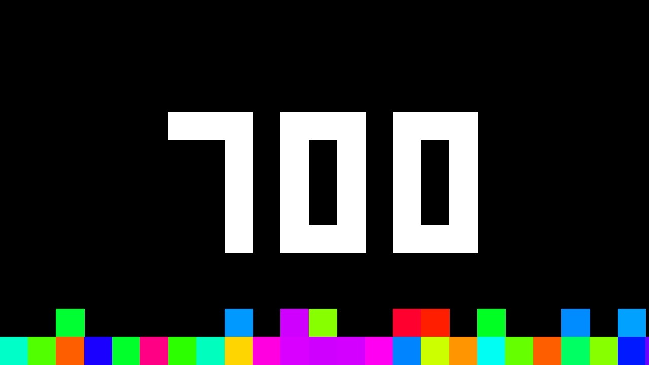 700 Seconds Timer ‐ Flowing Pixels