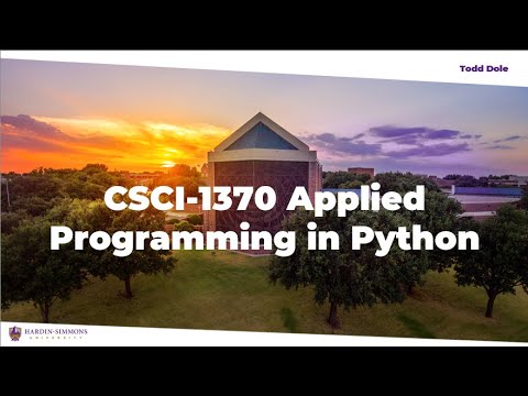 HSU Python: Instructor Introduction - YouTube