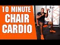 Best 10 Minute  Fat Burning Chair Cardio | Low Impact | No Equipment | Desk Workout