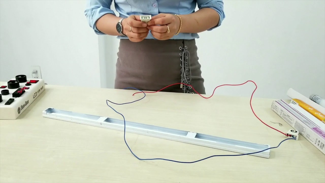 Hướng dẫn đấu dây đèn led 1m2, 0m6 chi tiết nhất - youtube