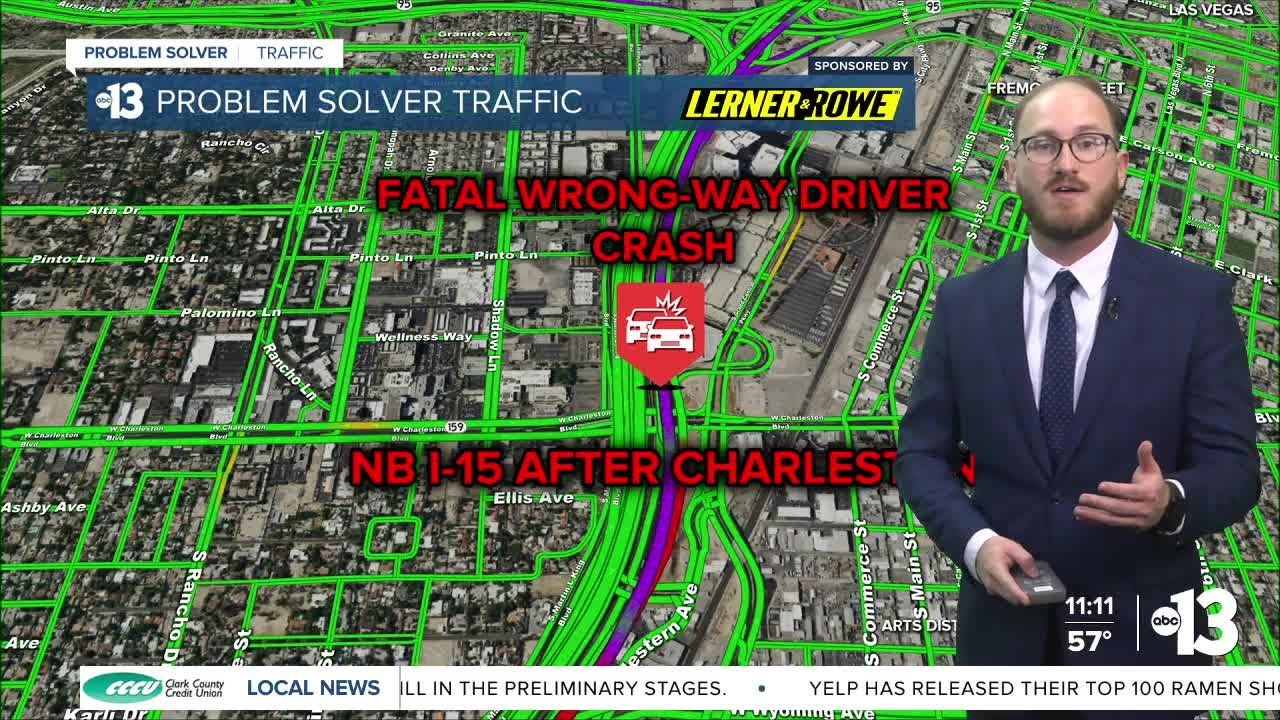 NSP: 1 dead, 3 injured in wrong-way crash on northbound I-15 near ...