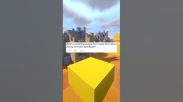 What’s something people don’t really think about during a zombie apocalypse? #shorts