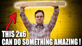 I discovered an AMAZING 2x6 trick for woodworkers!