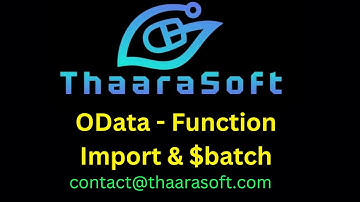 SAP OData 7 - Function Imports and $batch operation