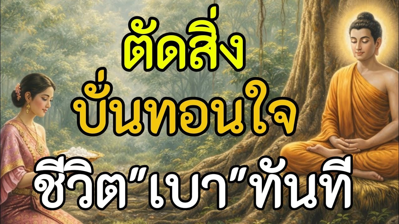 กฎของการมีความสุขคือการกล้าตัดทุกอย่างที่บั่นทอนจิตใจออกไป#วางใจ#ตัดสิ่งที่บั่นทอนใจ#เลิกยึดติด