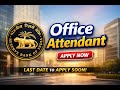 RBI Office Attendant Recruitment 2025 | Apply Now | Last Date Approaching