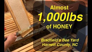 Almost 1,000lbs of RAW HONEY