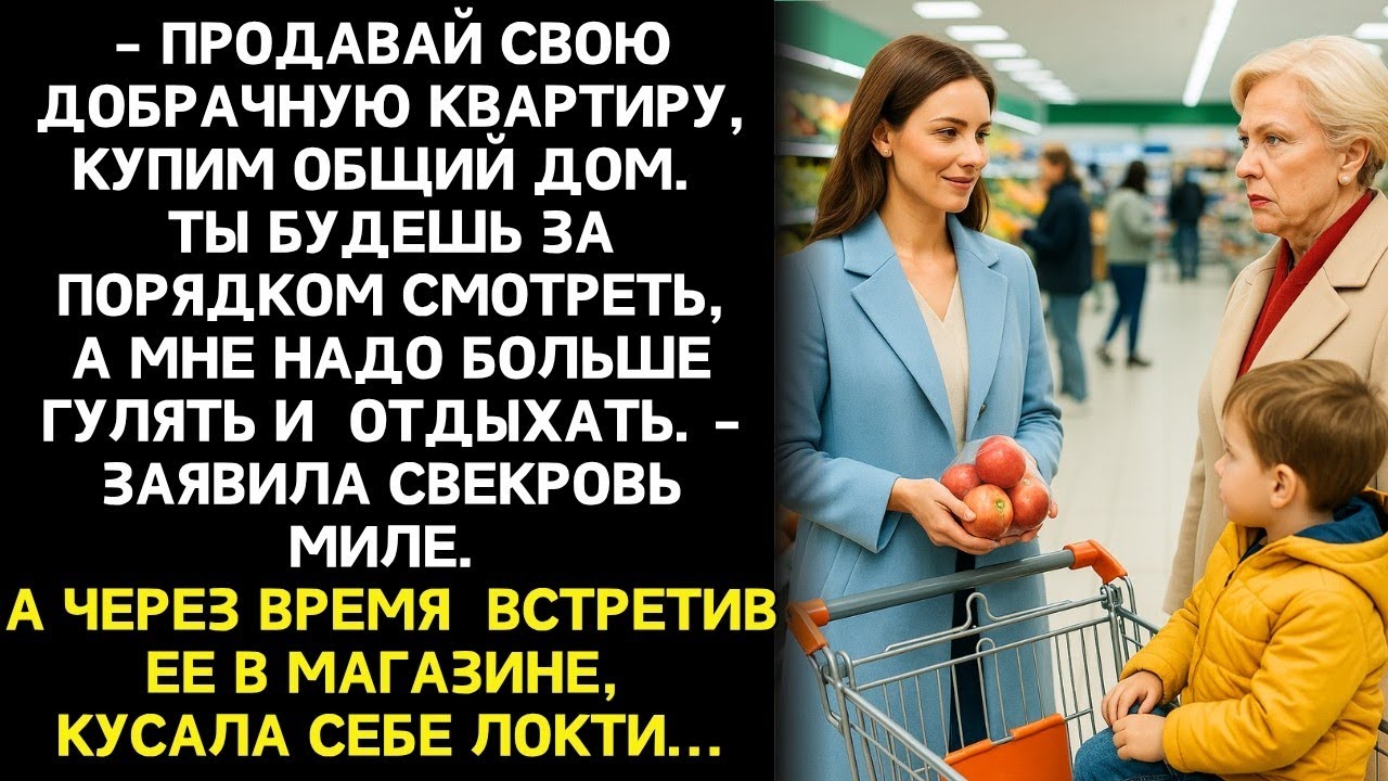 Свекровь потребовала, чтобы Мила продала квартиру «ради объединения семьи». Но то, что она ответила