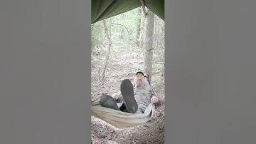 How to make a hammock from a sheet, blanket or tarp!