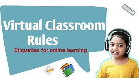 Virtual Classroom Rules//tips for online classes//10 suggestions for digital classes [Virtual Class]