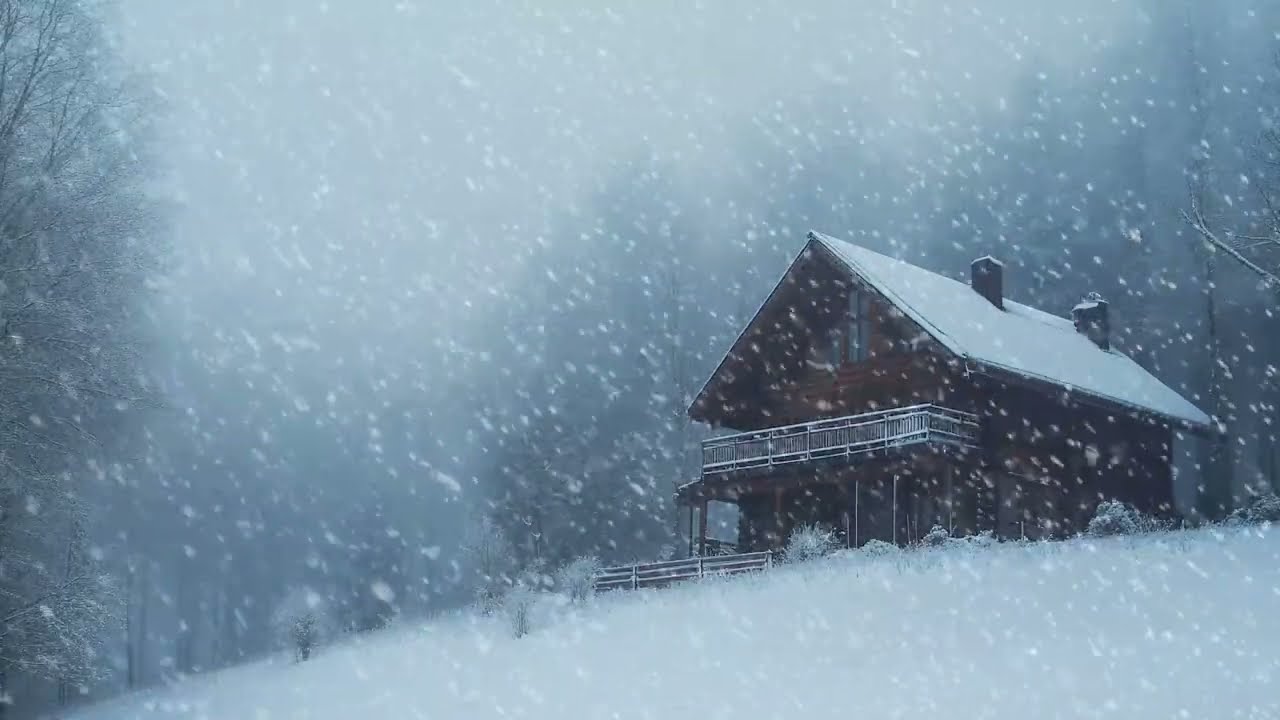 Howling Blizzard Wind in the Forest | Winter Storm Sounds for Relaxation and Deep Sleep