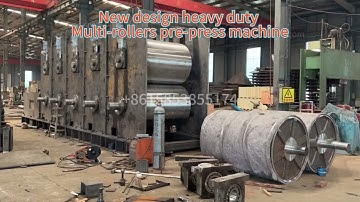New design heavy duty multi-rollers pre-press machine for LSB/pb/mdf production line