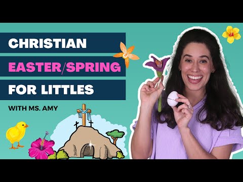 Christian Easter, Spring time, and colors! Toddler educational learning video with fun activities!