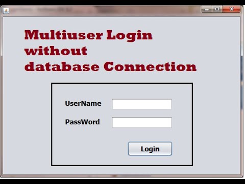 Login Page | without database connection | Java Swing