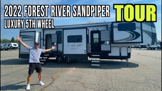 Luxury 5th Wheel Tour: 2022 Forest River Sandpiper 38FKOK on Everyman Driver