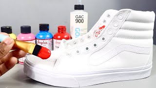 How To PAINT On FABRIC SHOES!🎨👟 (EASY)