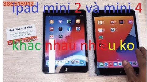 So sánh ipad mini 2 và 4