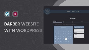 Make Barber Website with WordPress - Elementor | from UI | Speed Process