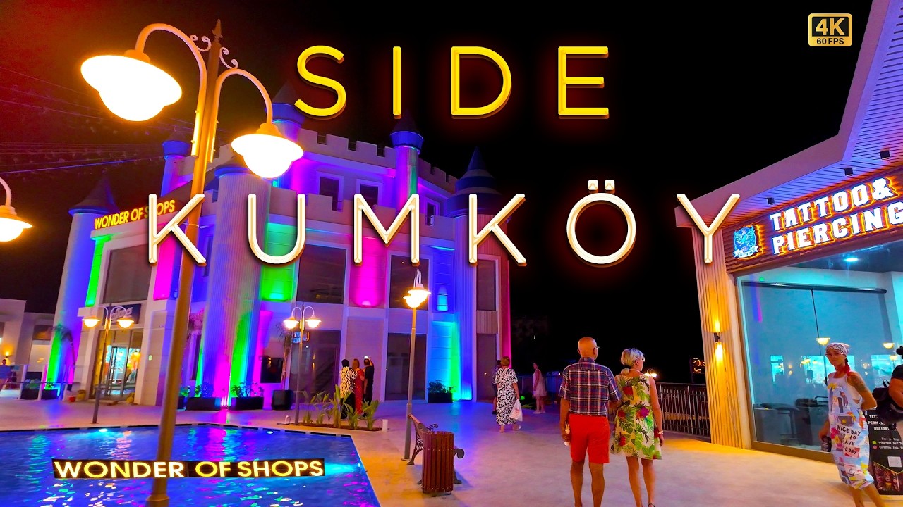 SIDE KUMKOY 🛍️ Wonder of Shops / Evening Stroll through SHOPPING Centers/ Bazaar TÜRKIYE 