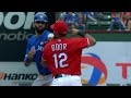 *FULL BRAWL* Jose Bautista Gets Punched! - Blue Jays at Rangers - 5/15/16
