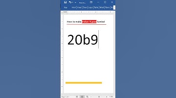 Indian Rupees symbol code in MS word 🔥 #msword #shortsviral