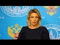 LIVE: Russian FM spokesperson Zakharova holds press briefing in Moscow