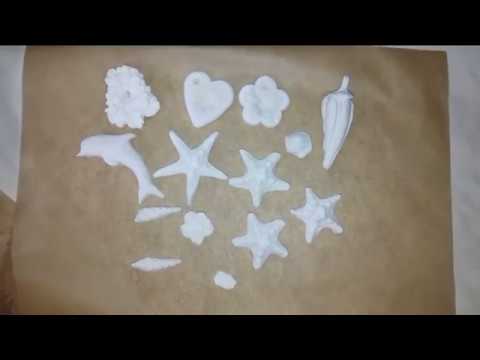 Белая глина своими руками.Масса для лепки без клея . - YouTube