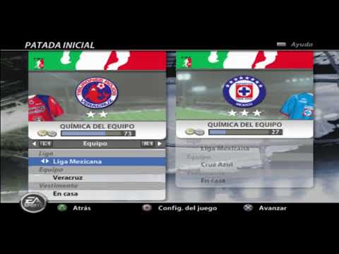 FIFA 06 LIGA MEXICANA TODOS LOS EQUIPOS ALINEACIONES