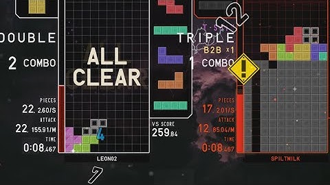 TRIPLE PERFECT CLEAR - TETR.IO Tetra League