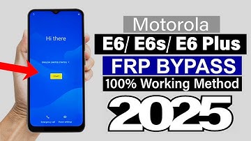 Moto E6/ E6s/ E6 Plus - Google/ FRP Bypass | 100% Working New Method (Without Pc)