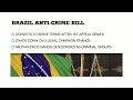 Brazilian justice minister presents anti-crime bill