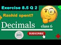 NCERT exercise 8.5 | Question 2 | Class 6 Maths | Chapter 8 solutions | DECIMALS | MATHS BRIGHT