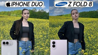 iPhone Duo Vs Samsung Galaxy Z Fold 8 Camera Test Comparison | Which Foldable Is Better
