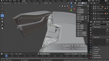 #107 3d sketching a car in blender Part 26 - 4x timelapse