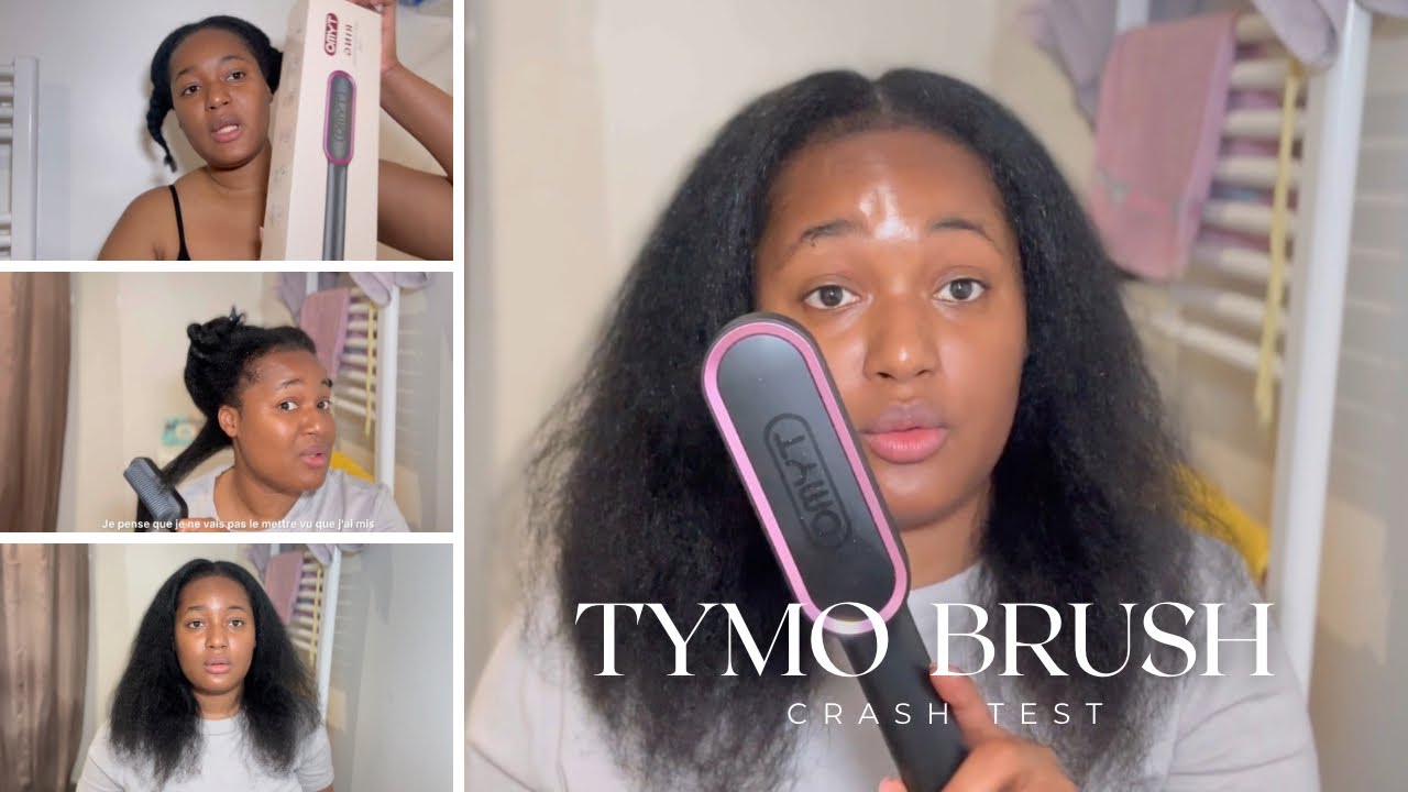 Routine capillaire efficace : J’étire mes cheveux avec la brosse chauffante Tymo Ring ! 