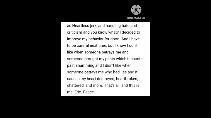 My apology and admitting my wrongdoings letter (First video)