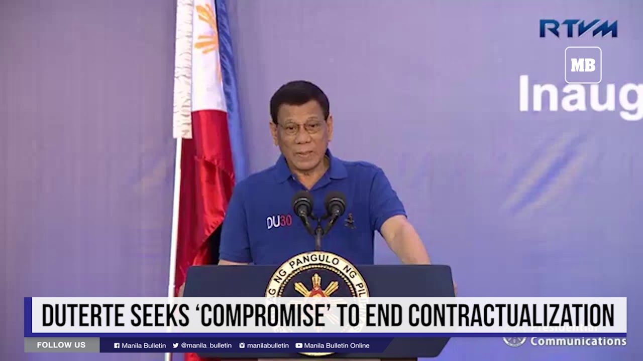 Duterte seeks ‘compromise’ to end contractualization - YouTube