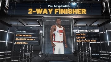 Best 2 Way Finisher Build In NBA 2K22 Current GEN!!!